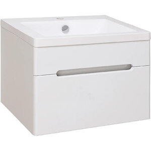 Изображение товара Подвесная тумба под раковину Runo Парма 60 белая МДФ с ящиком
