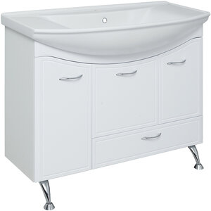 Изображение товара Тумба под раковину Runo Севилья 105 белая напольная МДФ ДСП 101.2 см