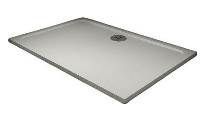 Изображение товара Душевой поддон Veconi Tezeo stone 100x90 см прямоугольный белый глянцевый