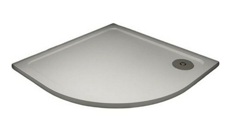 Изображение товара Душевой поддон Veconi Tezeo TZ10-80PL-01-19C3 stone, 80 х 80 см, четверть круга, белый глянцевый