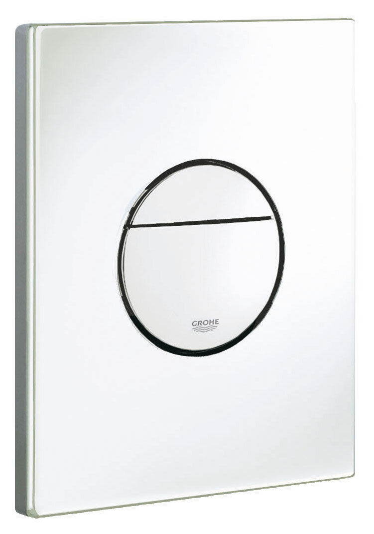 Изображение товара Grohe Nova Cosmopolitan 38765SH0 - накладная панель белая, двухрежимный смыв