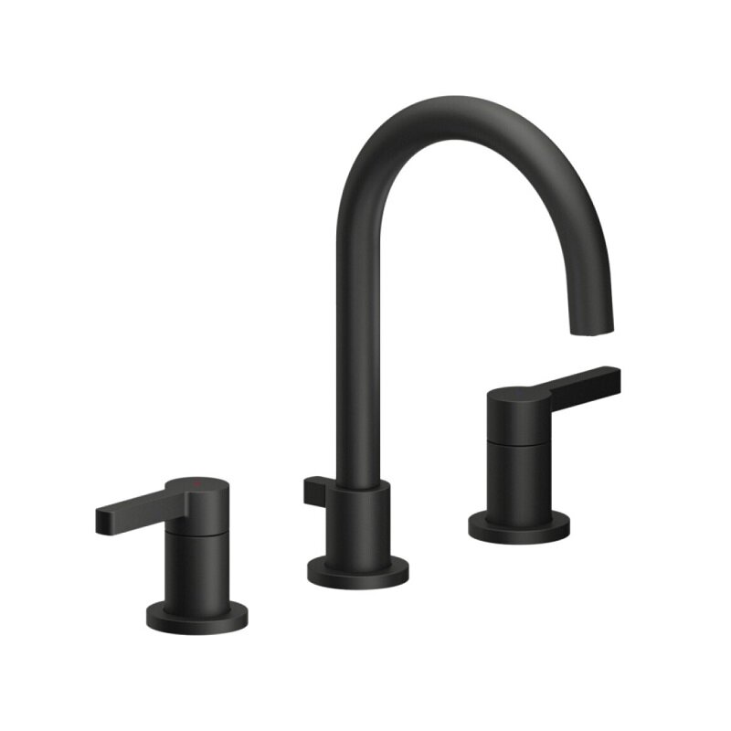 Изображение товара Смеситель Nobili Lira LR116211/1T1BM для раковины, на 3 отверстия, цвет черный матовый