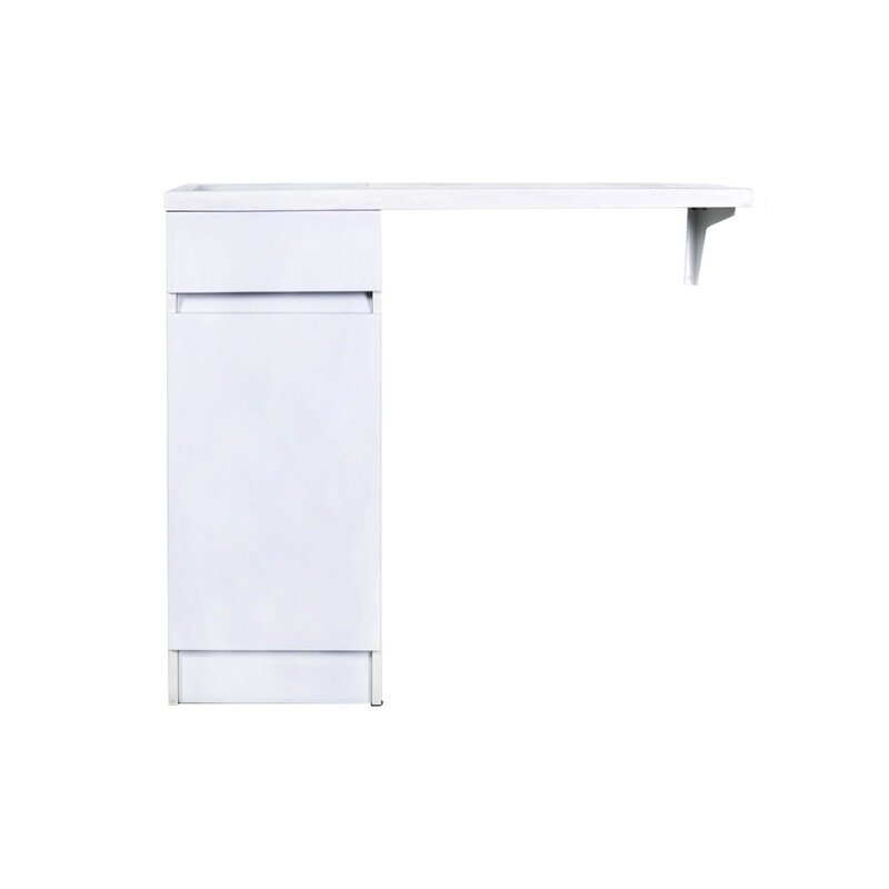 Изображение товара Тумба под раковину Orange Optima 40 см с корзиной для белья, белая, модель STK-40TUW