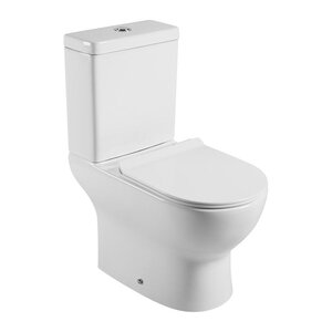 Изображение товара Напольный безободковый унитаз Agger с крышкой микролифт белый модель AT03000