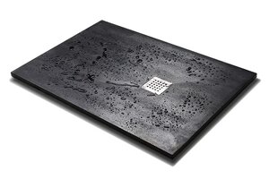 Изображение товара Душевой поддон Veconi Tezeo TZW21B-128-R1 stone, 120 х 80 см, прямоугольный, черный