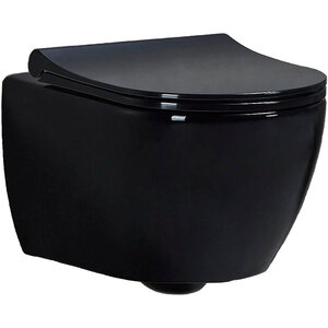 Изображение товара Подвесной унитаз BeWash Bogen 88303606 с функцией биде и микролифтом черный