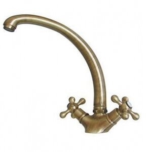 Изображение товара Смеситель Nobili Grazia GRC5117/5BR для кухни, с донным клапаном, цвет Ancient bronze