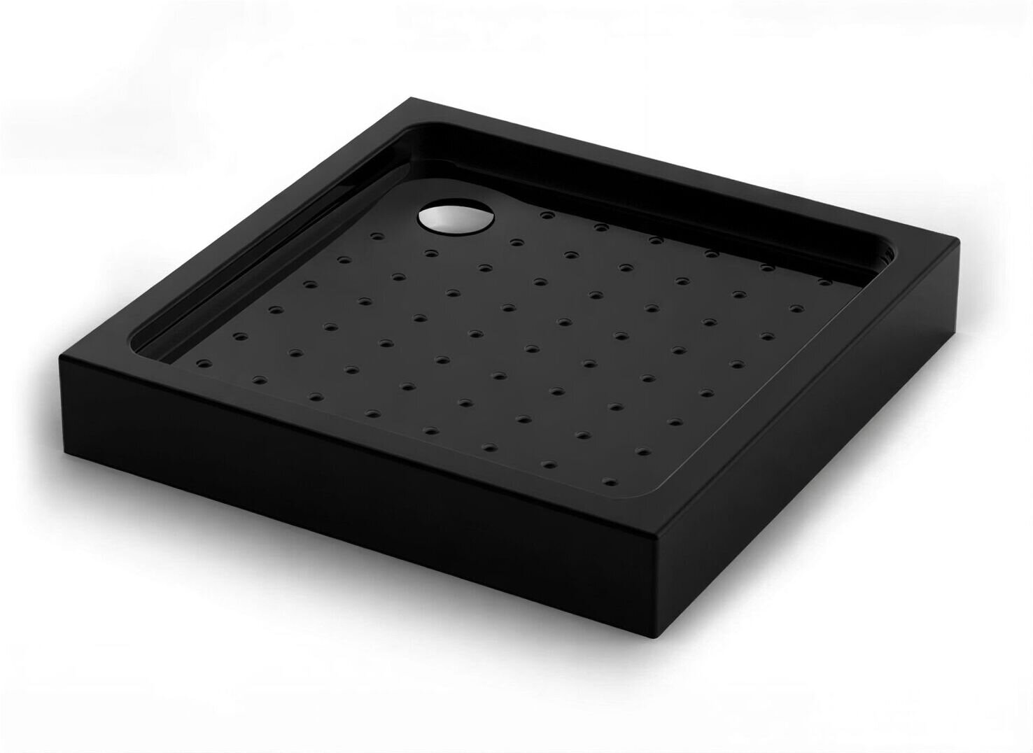 Изображение товара Душевой поддон Veconi Tezeo TZ52B-90-C5 acrylic, 90 х 90 см, квадратный, слив в углу, черный
