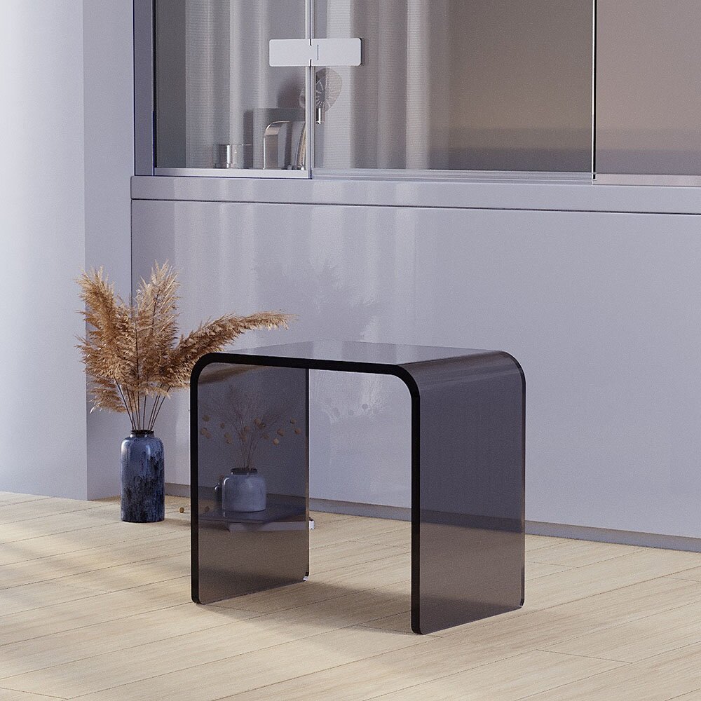 Изображение товара Табурет для ванной комнаты Veconi ST-1, акрил, черный