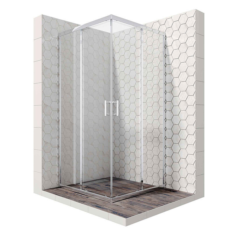 Изображение товара Душевой уголок Ambassador Kingston 80x80 см стекло хром профиль Германия