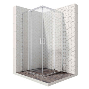 Изображение товара Душевой уголок Ambassador Kingston 80x80 см стекло хром профиль Германия