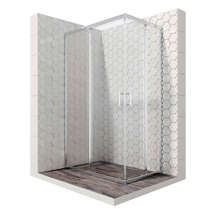 Изображение товара Душевой уголок Ambassador Kingston 100x90 см прозрачное стекло хром профиль
