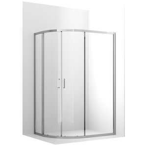 Изображение товара Душевой уголок Ambassador Kingston, 120 х 80 х 200 см, профиль хром, стекло прозрачное, 14011108