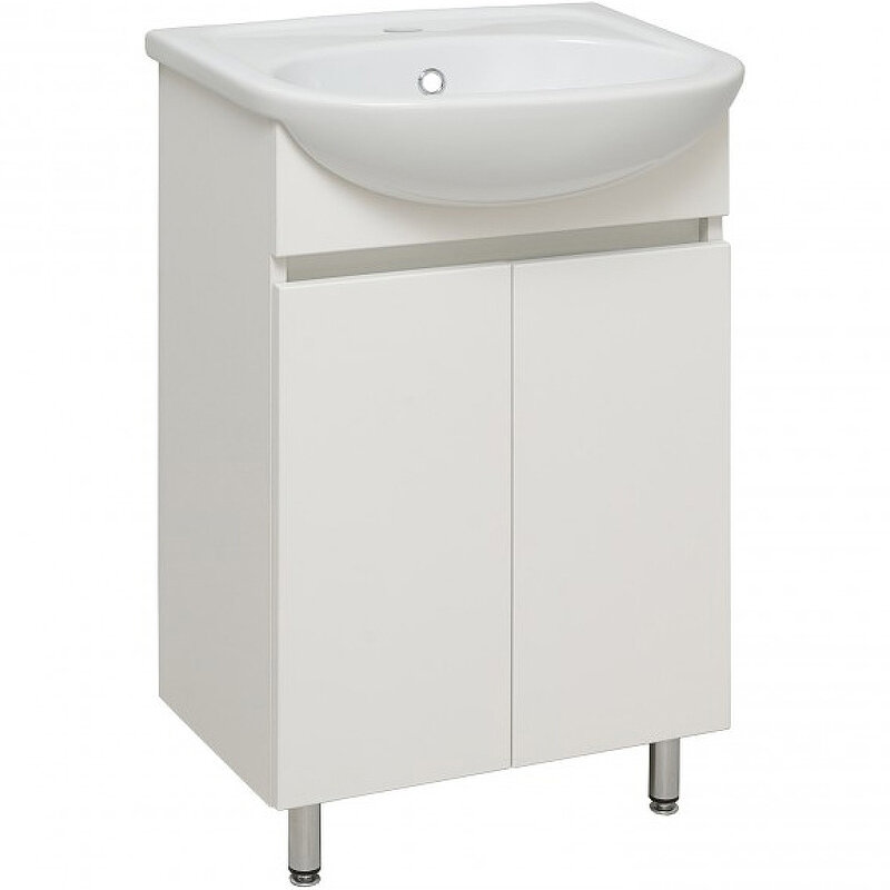 Изображение товара Тумба под раковину Runo Лада 50 белая для ванной комнаты