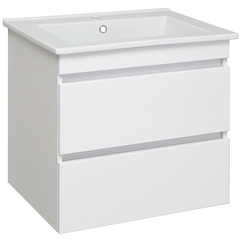 Изображение товара Тумба под раковину Runo Манхэттен 65, подвесная, белая