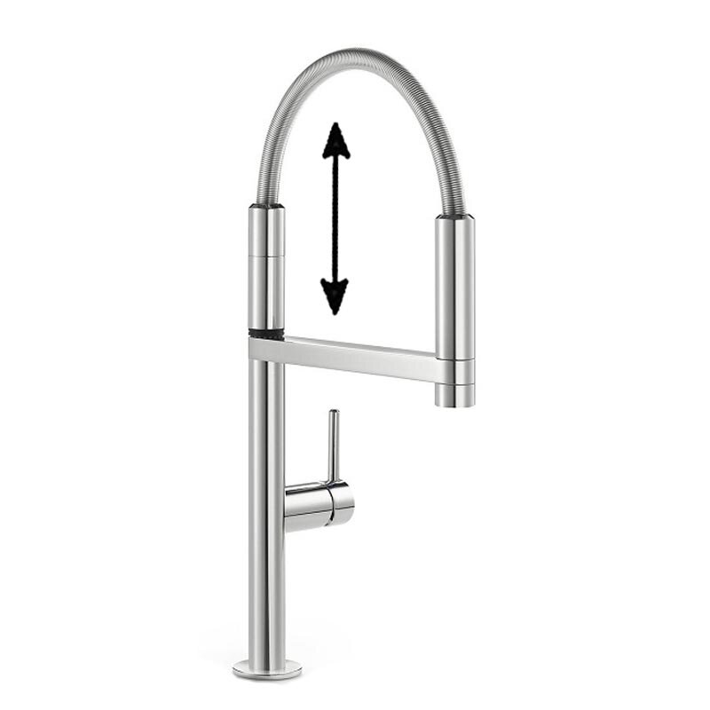 Изображение товара Наблюдаемый кухонный смеситель Nobili Move MV92300/50CR с выдвижным изливом хром