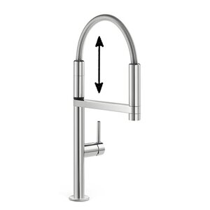 Изображение товара Смеситель для кухни Nobili Move MV92300/50CR, с выдвижным изливом, цвет хром