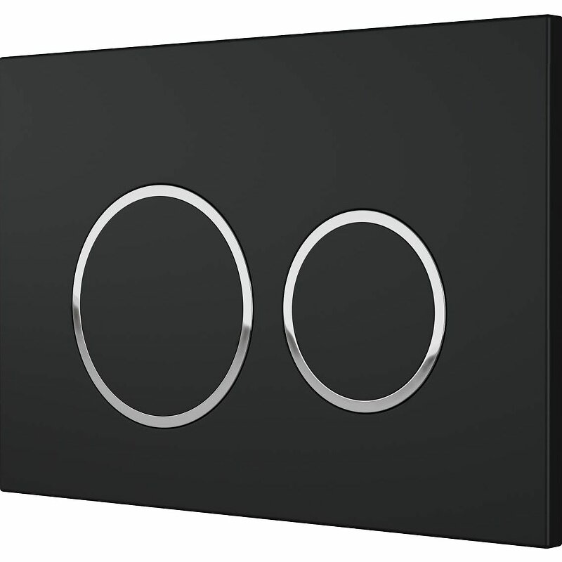 Изображение товара Клавиша смыва OWL1975 Titan Knapp03TBM, механическая, цвет черный матовый