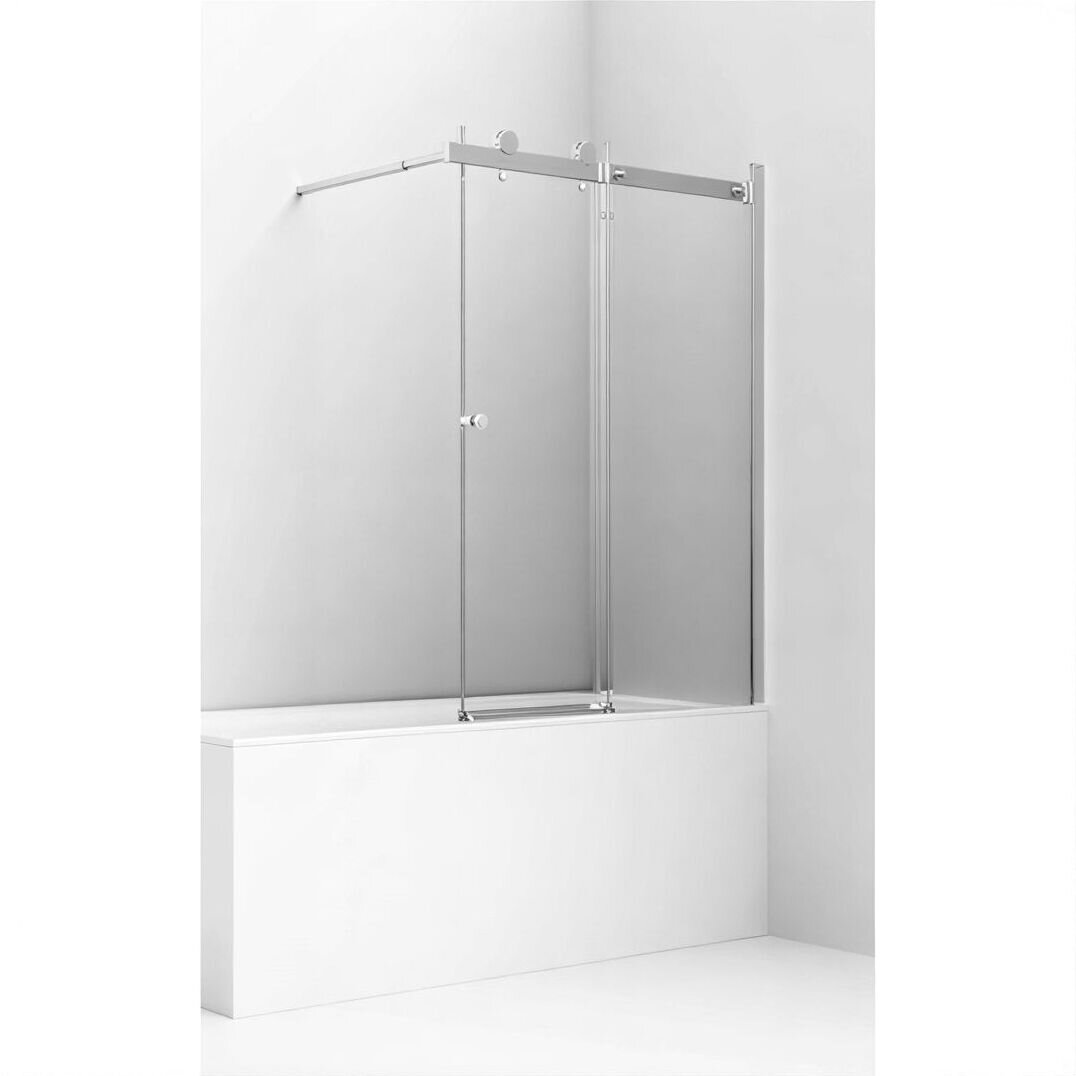 Изображение товара Душевая шторка на ванну Ambassador Bath Screens, 110 х 140 см, стекло прозрачное, профиль хром, 16041115 Изображение товара Душевая шторка на ванну Ambassador Bath Screens, 110 х 140 см, стекло прозрачное, профиль хром, 16041115