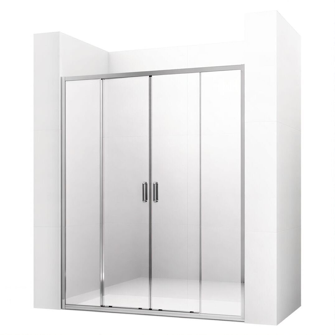 Изображение товара Душевая дверь Ambassador Forsa 120x200 в нишу (раздвижная, прозрачное стекло, хром) Изображение товара Душевая дверь Ambassador Forsa 120x200 в нишу (раздвижная, прозрачное стекло, хром)