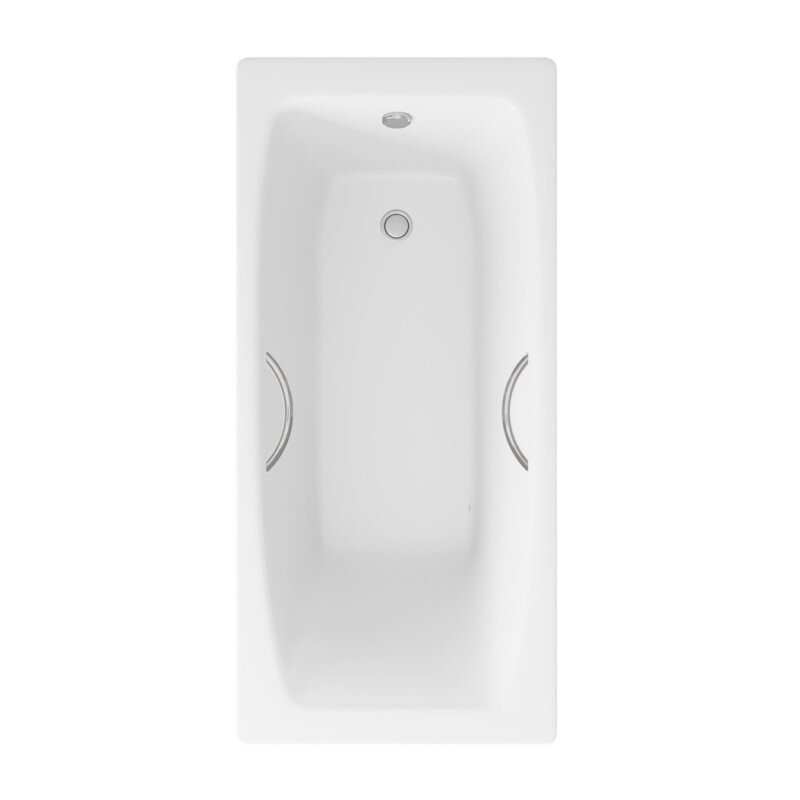 Изображение товара Чугунная ванна Delice Repos DLR220508R 170x70 см белая с ручками