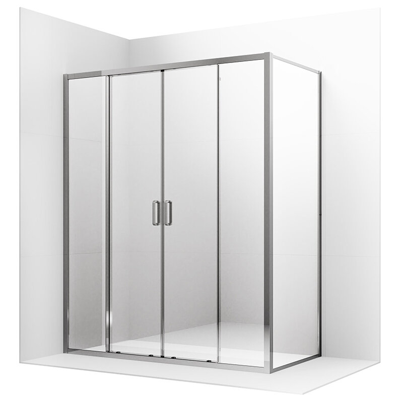 Изображение товара Душевой уголок Ambassador Forsa, 150 х 70 х 200 см, профиль хром, стекло прозрачное, 17021110AX-70AX