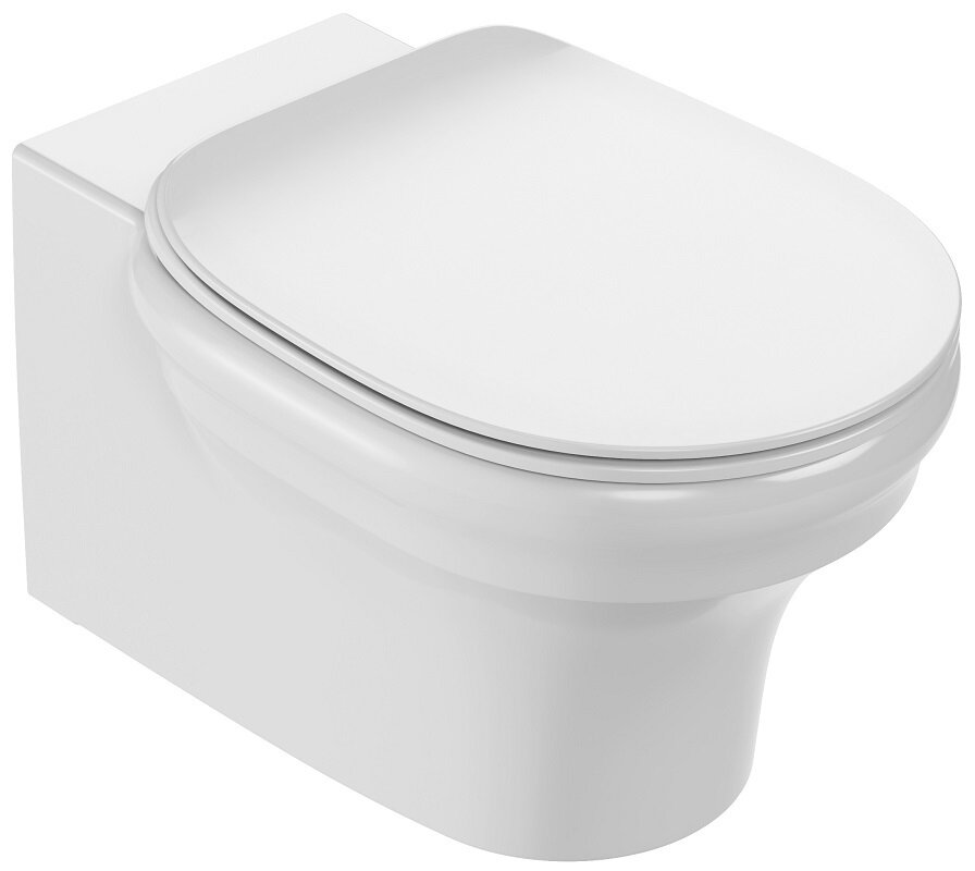 Изображение товара Подвесной безободковый унитаз Jacob Delafon Cleo 1889 с микролифтом белый