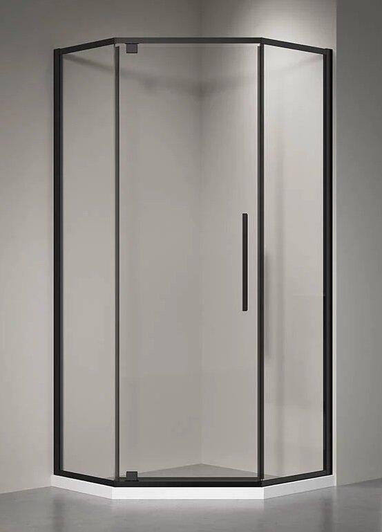 Изображение товара Душевой уголок Veconi Rovigo 80x80 см распашные двери прозрачное стекло