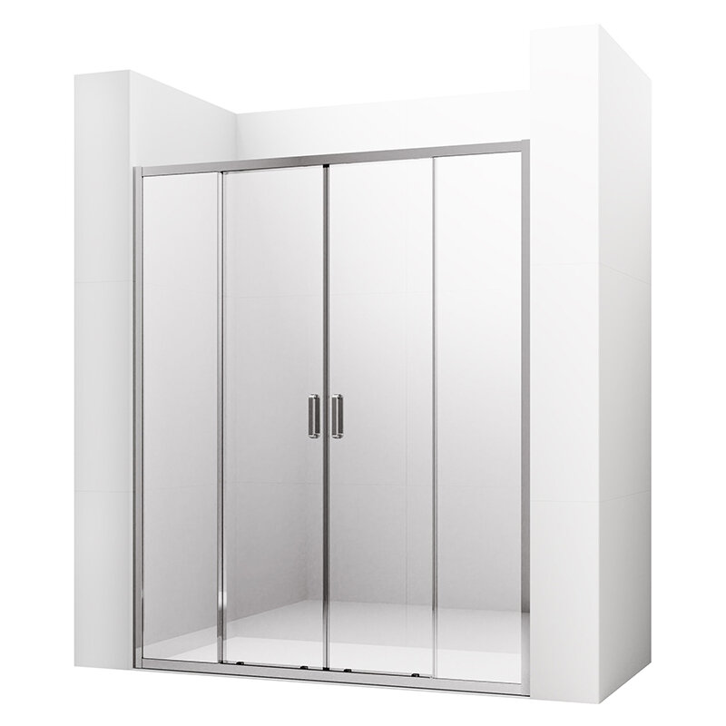 Изображение товара Душевая дверь в нишу Ambassador Forsa 180x200 см раздвижная с прозрачным стеклом