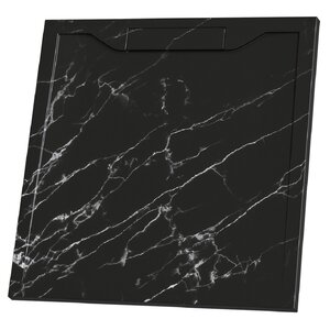 Изображение товара Душевой поддон RGW STE MB, 90 x 90 см, квадратный, из искусственного камня, цвет черный мрамор, 52341099-14