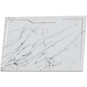 Изображение товара Душевой поддон RGW STE MB, 80 x 120 см, прямоугольный, из искусственного камня, цвет белый мрамор, 52342812-15