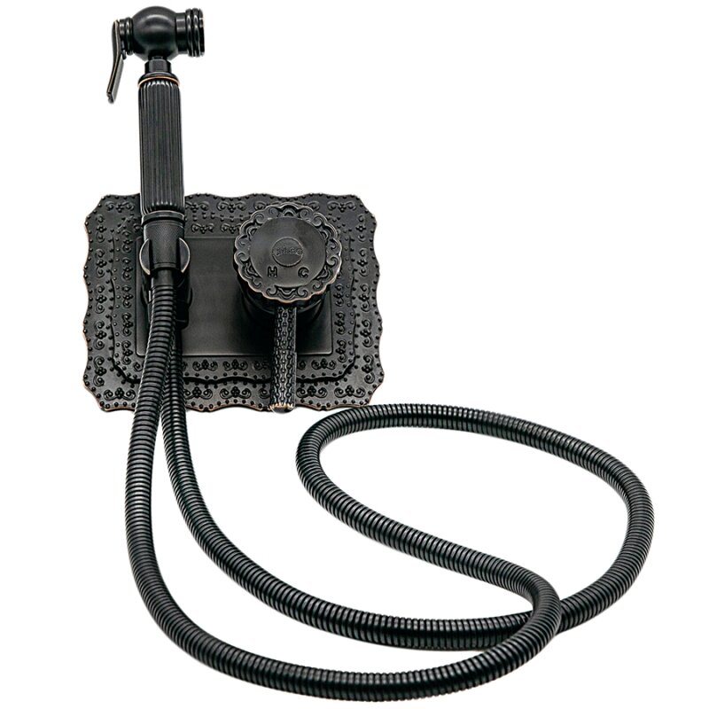 Изображение товара Гигиенический душ Milacio Vitoria MC.800.BBR со смесителем черная бронза для ванной