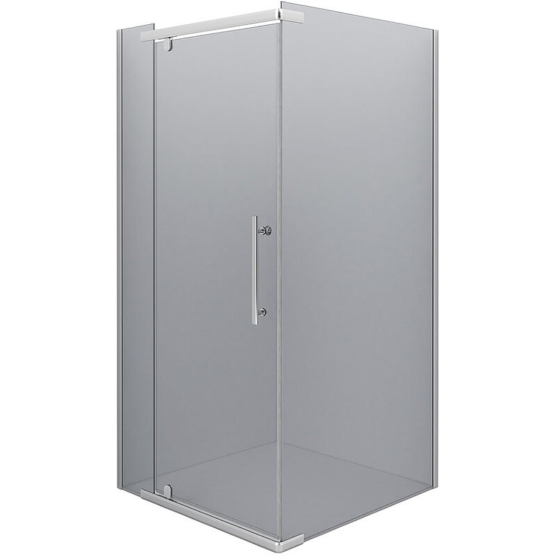Изображение товара Душевой уголок Erlit Comfort 90x90 см тонированное стекло хром матовый профиль