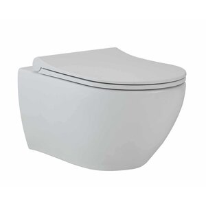 Изображение товара Подвесной безободковый унитаз beWash Bogen 88303614 с функцией биде, крышка-сиденье с микролифтом, белый матовый