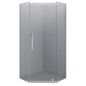 Изображение товара Душевой уголок Erlit Comfort 100 х 100 см, пятиугольный, тонированное стекло, профиль хром матовый, ER10110V-C4