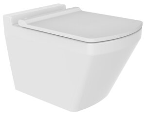 Изображение товара Подвесной безободковый унитаз Bien Neptun NPKA052N1VP0W3000, крышка микролифт, белый
