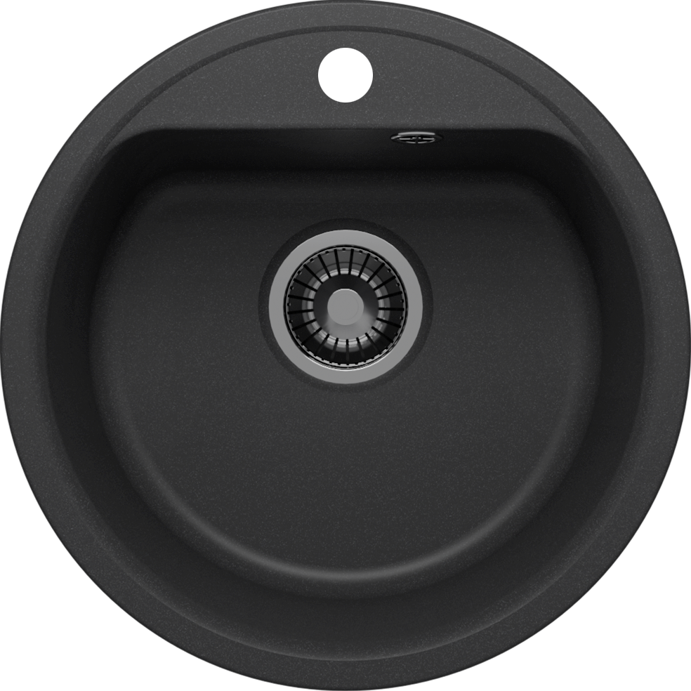 Изображение товара Кухонная мойка из искусственного камня Polygran QuartzBond BOND-480 48 см черная