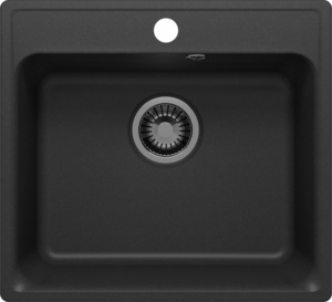 Изображение товара Мойка кухонная Polygran QuartzBond BOND-530 688230, 53 см, искусственный камень, уголь