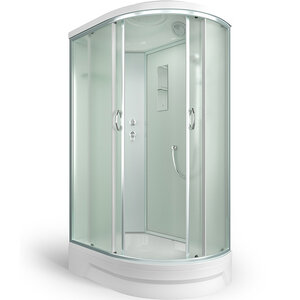 Изображение товара Душевая кабина Erlit Comfort 120 x 80 см, асимметричная, L/R, стекло матовое, профиль хром, ER351226L-C3-RUS/ER351226R-C3-RUS