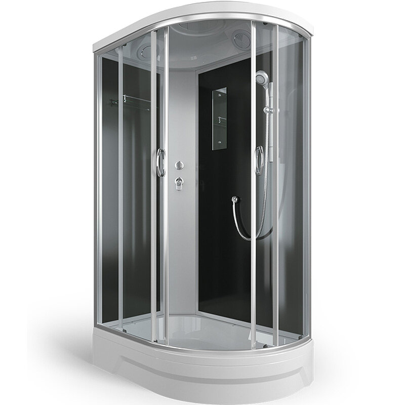 Изображение товара Душевая кабина Erlit Comfort 120x80 асимметричная с раздвижными дверями