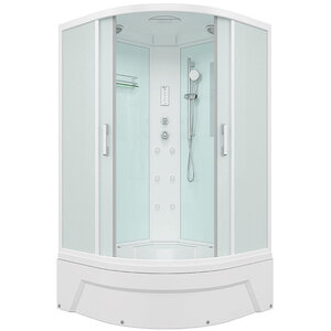 Изображение товара Душевой бокс Erlit Comfort 120 x 120 см, четверть круга, стекло матовое, профиль белый, ER5720TW3