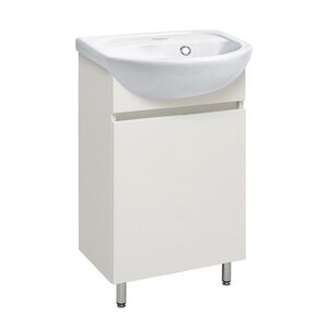Изображение товара Тумба под раковину Runo Лада 40 белая напольная с раковиной Манго