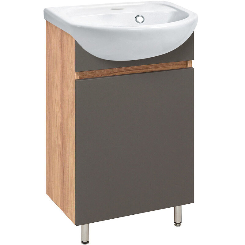 Изображение товара Тумба под раковину Runo Лада 40, графит, 00-00001166 Изображение товара Тумба под раковину Runo Лада 40, графит, 00-00001166