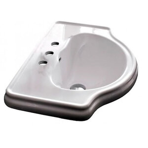 Изображение товара Раковина встраиваемая Kerasan Retro 62 см с тремя отверстиями и переливом