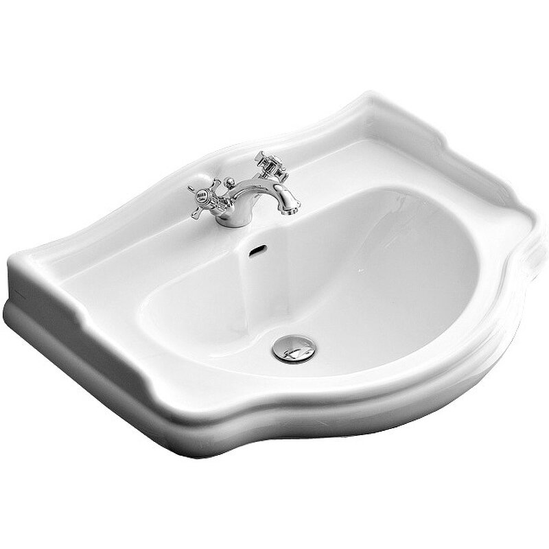Изображение товара Раковина Kerasan Retro 104701*1 73 см керамическая белая подвесная для ванной
