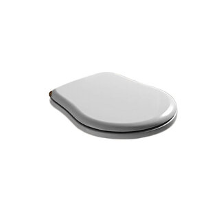 Изображение товара Сиденье для унитаза Kerasan Retro 108601, цвет белый, петли микролифт бронза