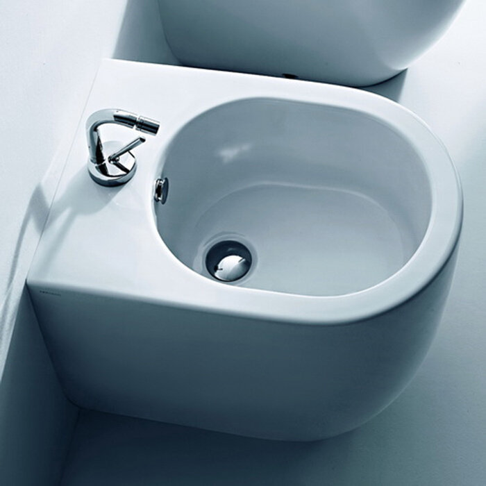 Изображение товара Биде напольное Kerasan Flo белое 312001*1