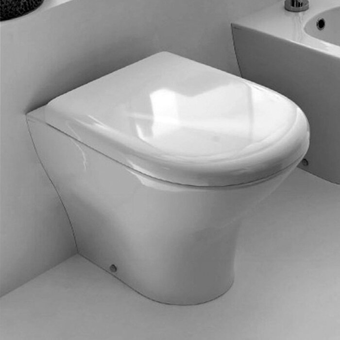 Изображение товара Безободковый приставной унитаз Kerasan Aquatech 371801 с микролифтом