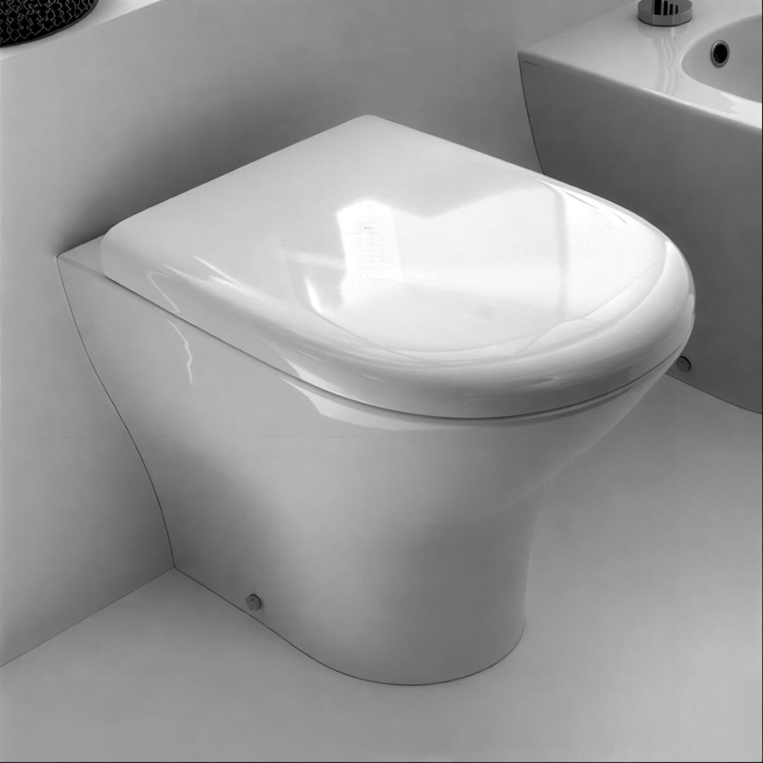 Изображение товара Безободковый приставной унитаз Kerasan Aquatech 371801 с микролифтом