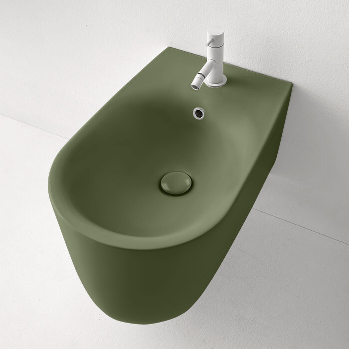 Изображение товара Kerasan Nolita 532511*1 подвесное биде Verde muschio Изображение товара Kerasan Nolita 532511*1 подвесное биде Verde muschio